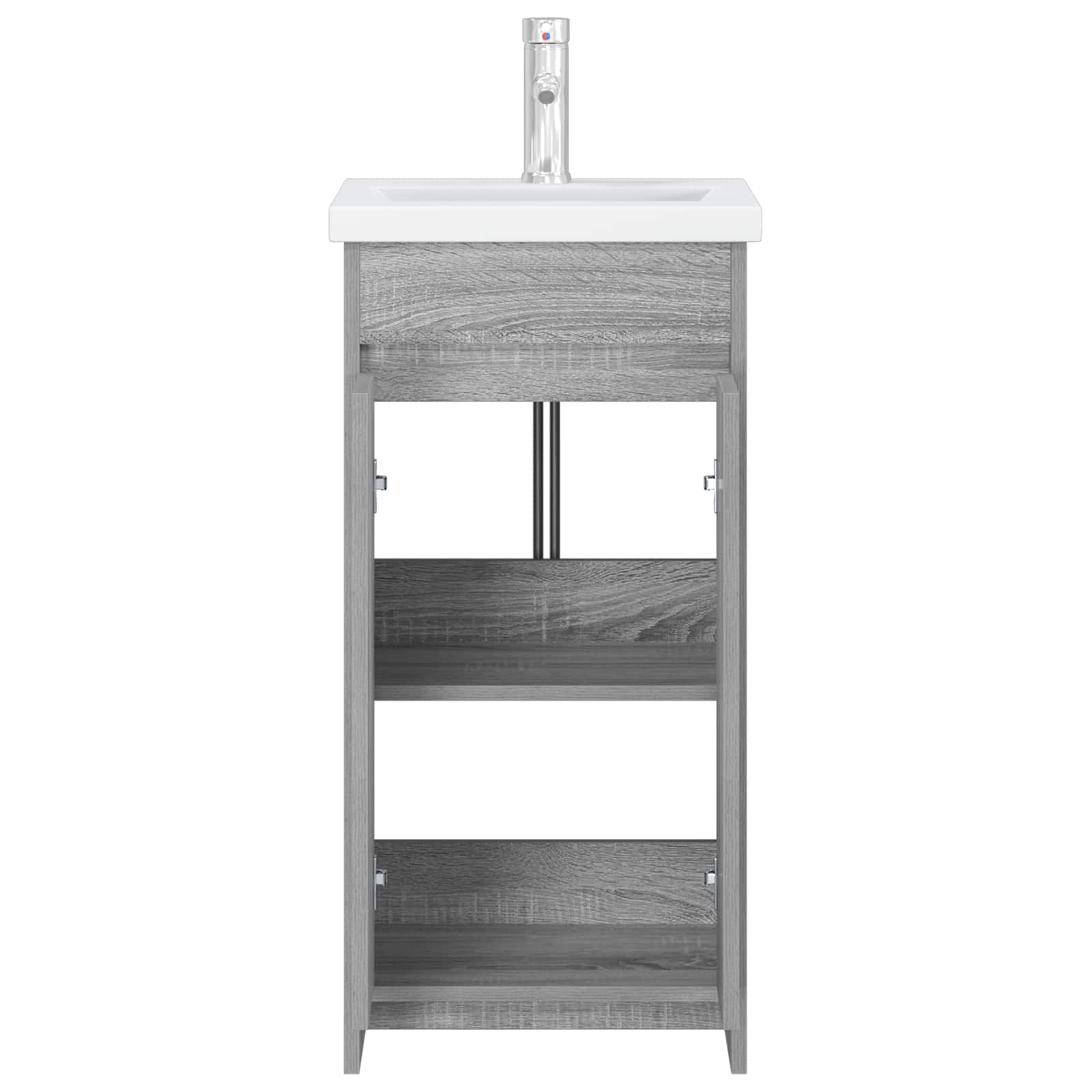 Mobile da bagno con lavabo Sonoma grigio 42 x 40 x 84,5 cm | homemem39