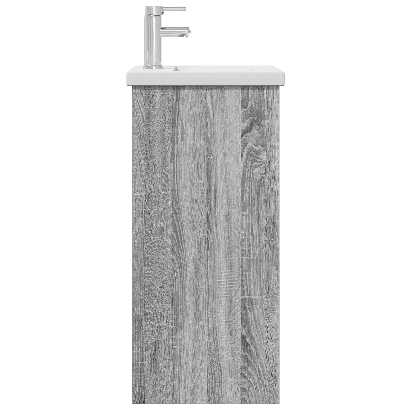 Mobile da bagno con lavabo Sonoma grigio 42 x 40 x 84,5 cm | homemem39