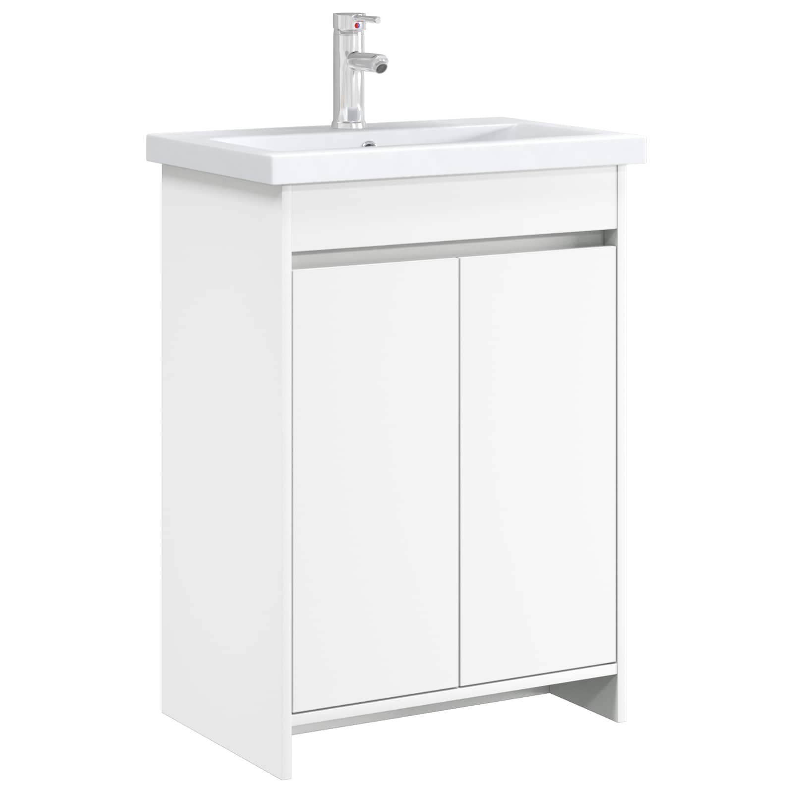 Mobiletto da Bagno Sotto Lavabo Bianco 56 x 37,5 x 81 cm | homemem39