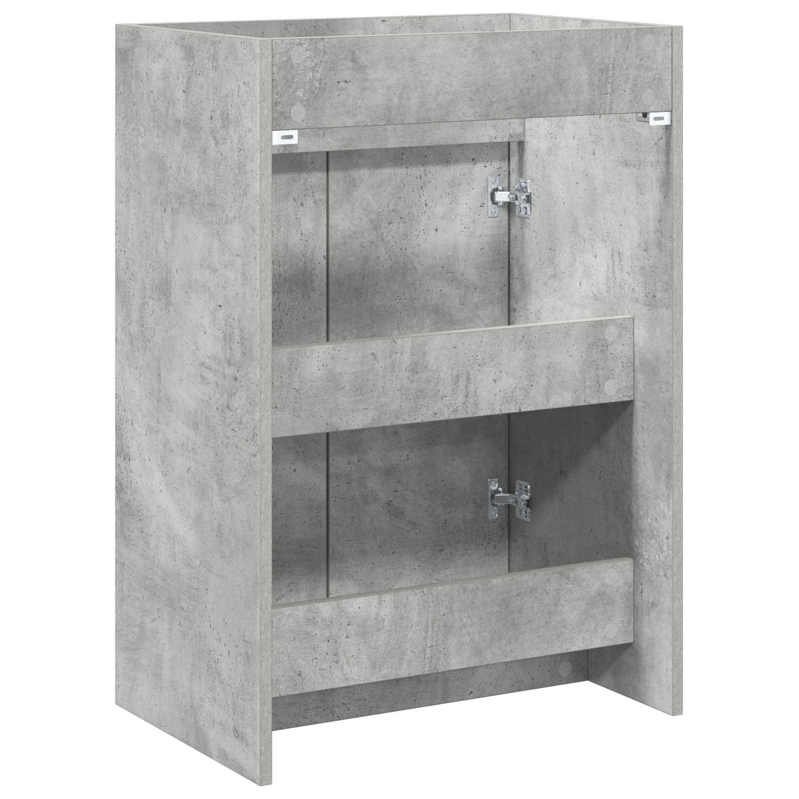 Mobiletto da Bagno Sotto Lavabo Grigio Cemento | homemem39