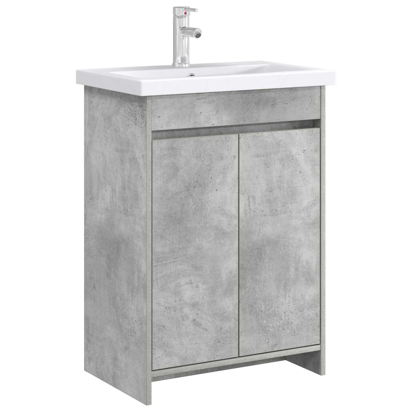 Mobiletto da Bagno Sotto Lavabo Grigio Cemento | homemem39