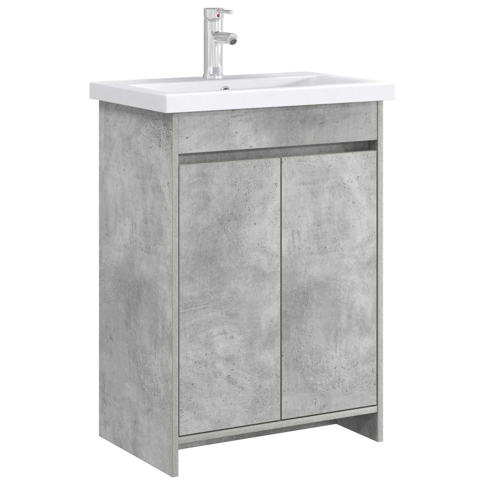Mobiletto da Bagno Sotto Lavabo Grigio Cemento | homemem39