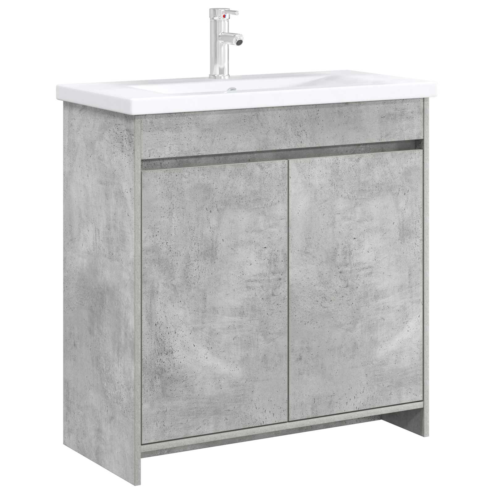 Mobiletto da Bagno Sotto Lavabo Grigio Cemento | homemem39