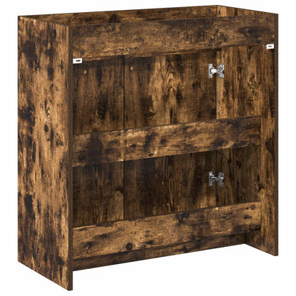 Mobiletto da Bagno Sotto Lavabo Rovere Fumo 78,5 x 37,5 x 81 cm | homemem39