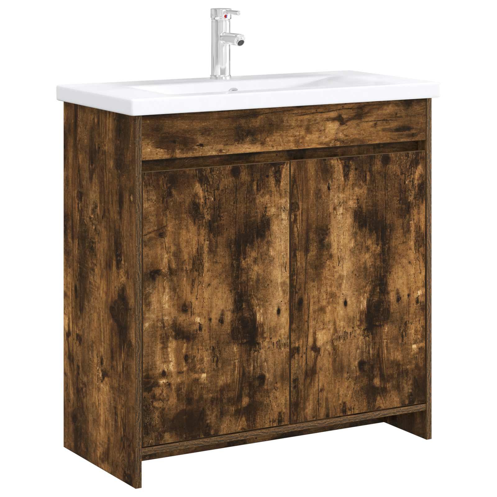 Mobiletto da Bagno Sotto Lavabo Rovere Fumo 78,5 x 37,5 x 81 cm | homemem39