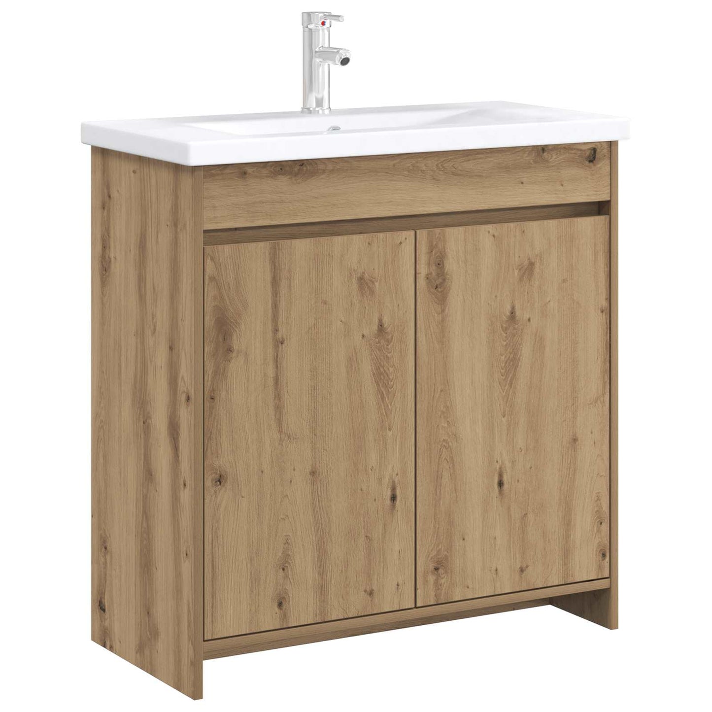 Mobiletto da Bagno Sotto Lavabo Rovere Artigianale | homemem39