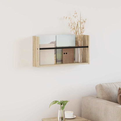 Scaffale per riviste Rovere Sonoma 60 x 12 x 30 cm