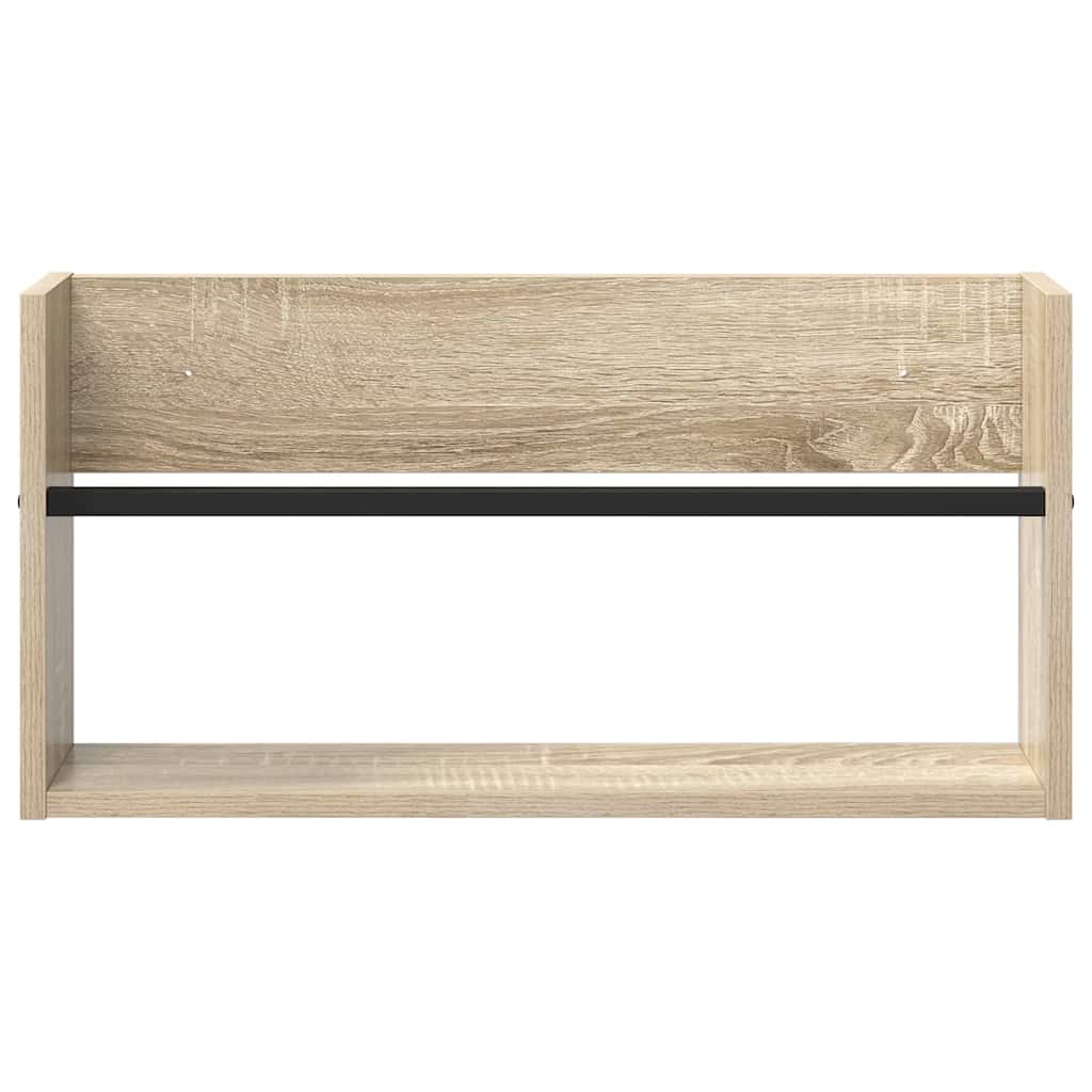 Scaffale per riviste 2 pcs Rovere Sonoma 60 x 12 x 30 cm | homemem39
