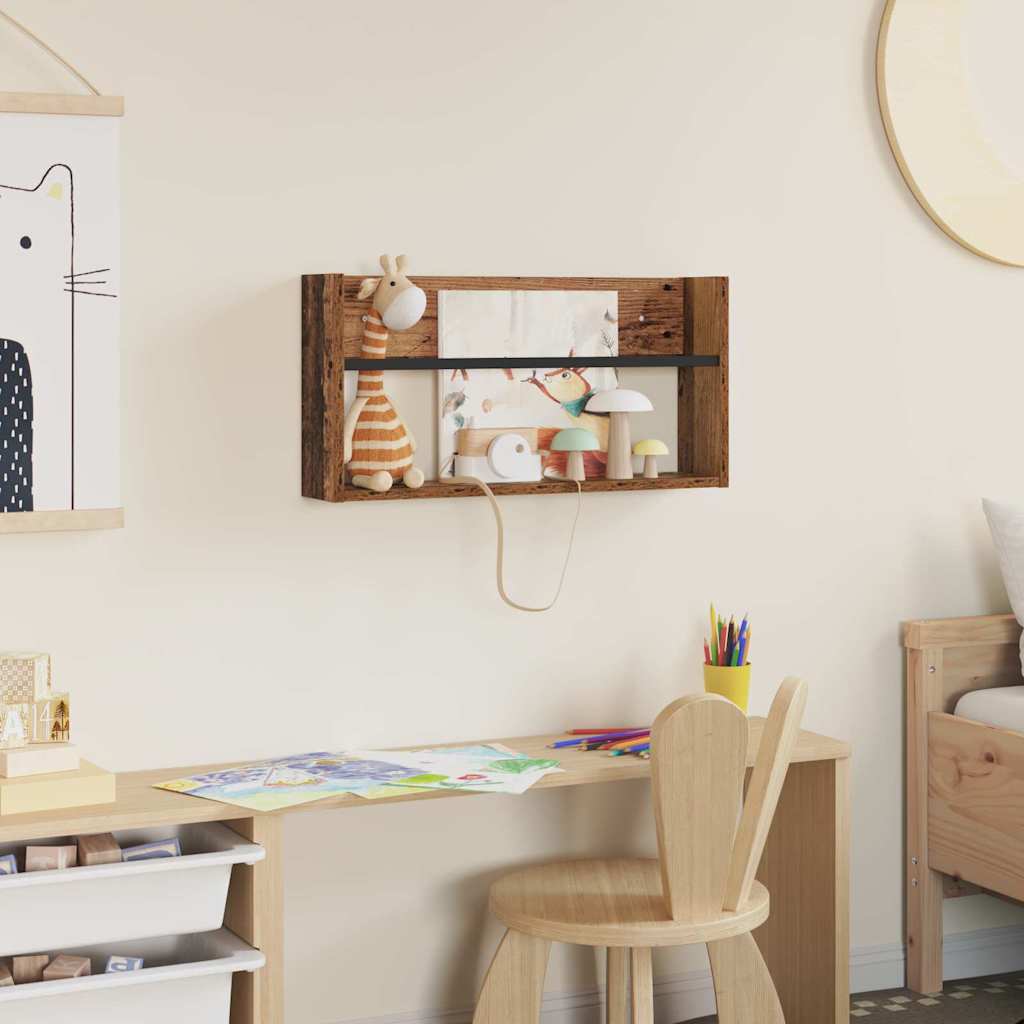 Scaffale per riviste Legno vecchio 60 x 12 x 30 cm