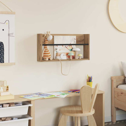 Scaffale per riviste Rovere artigianale 60 x 12 x 30 cm