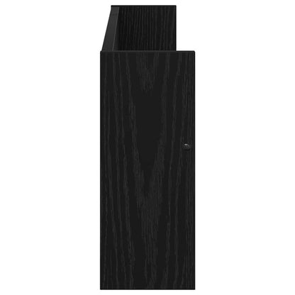 Scaffale per riviste Rovere Nero 80 x 12 x 30 cm