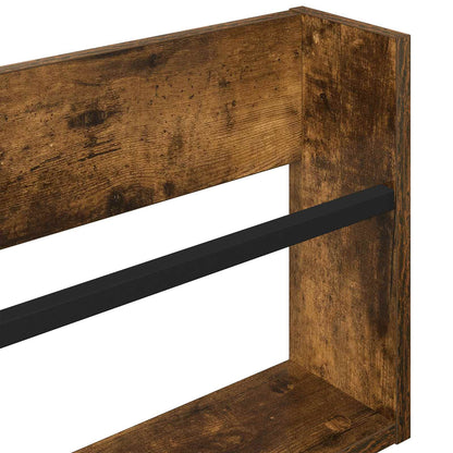 Scaffale per riviste Rovere fumé 100 x 12 x 30 cm