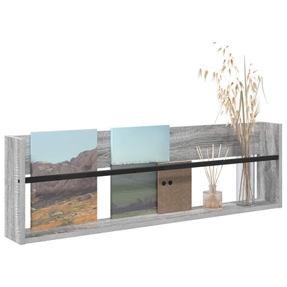 Scaffale per riviste Grigio Sonoma 100 x 12 x 30 cm