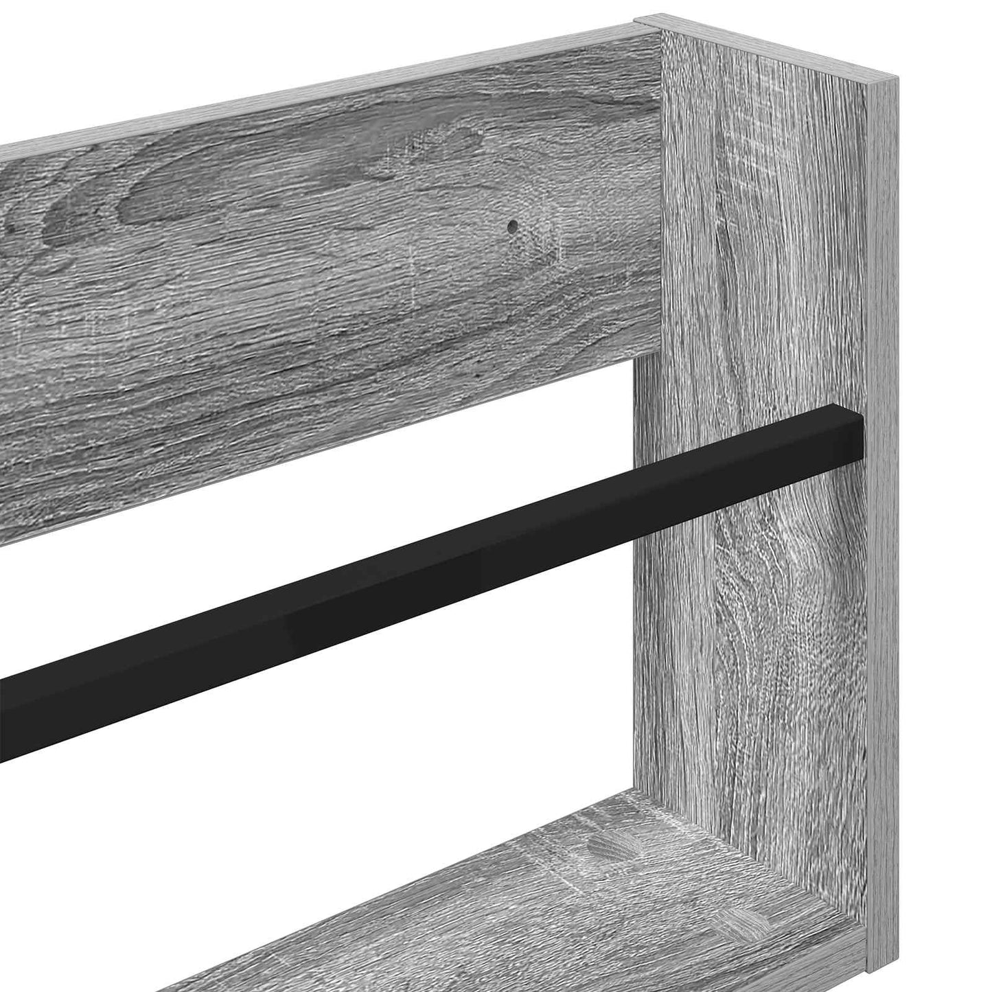 Scaffale per riviste 2 pcs Grigio Sonoma 100 x 12 x 30 cm