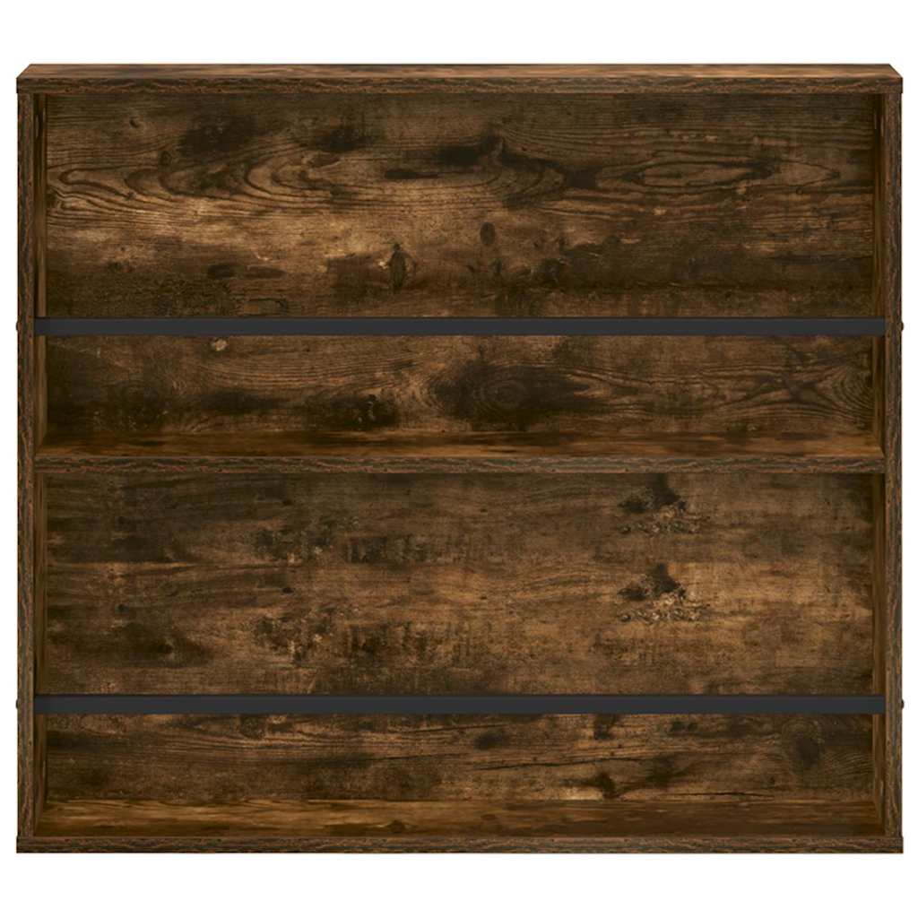 Scaffale per riviste 2 pcs Rovere fumé 80 x 12 x 70 cm