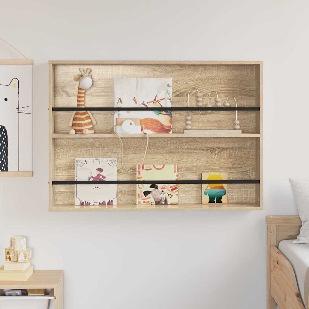 Scaffale per riviste Rovere Sonoma 100 x 12 x 70 cm