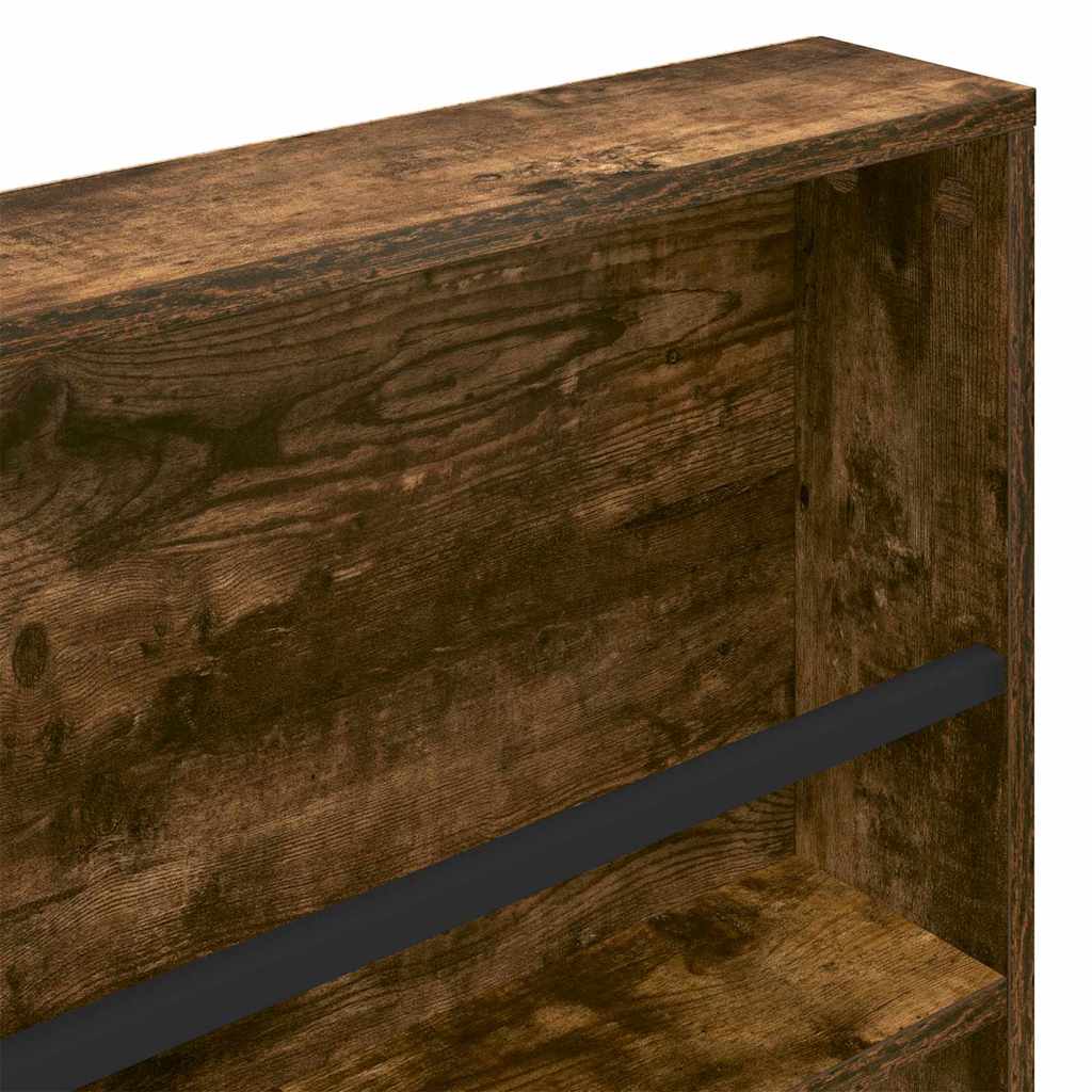 Scaffale per riviste 2 pcs Rovere fumé 100 x 12 x 70 cm