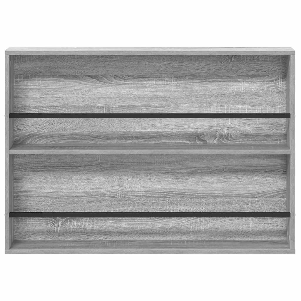 Scaffale per riviste 2 pcs Grigio Sonoma 100 x 12 x 70 cm