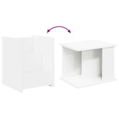 Scaffale per riviste Bianco 35 x 35 x 45 cm Legno multistrato