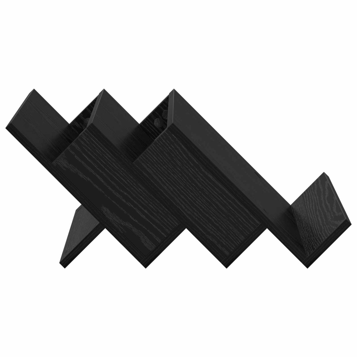 Scaffale per riviste Rovere Nero 53 x 40 x 28.5 cm