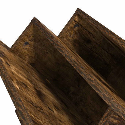 Scaffale per riviste Rovere fumé 53 x 40 x 28,5 cm | homemem39