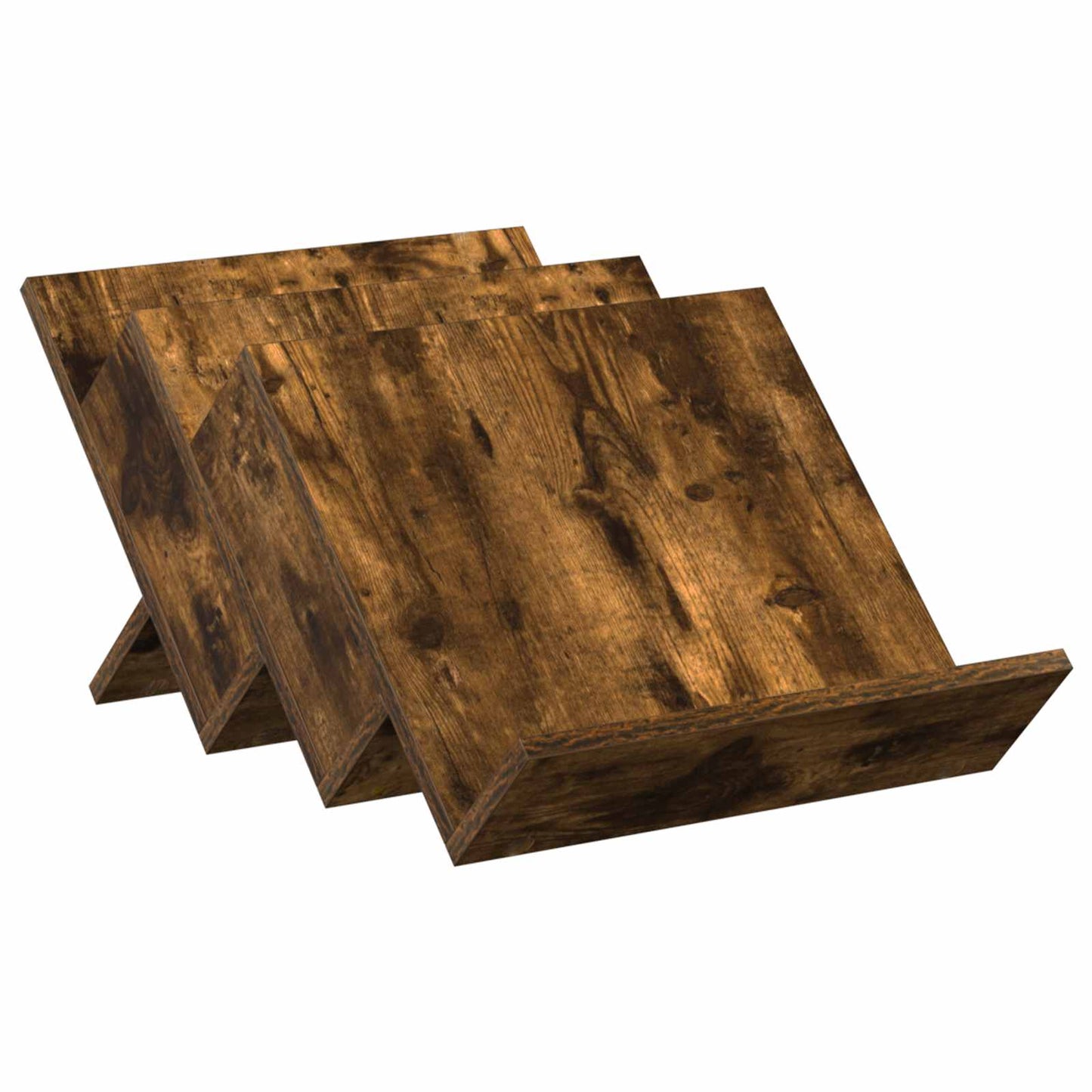 Scaffale per riviste Rovere fumé 53 x 40 x 28,5 cm | homemem39