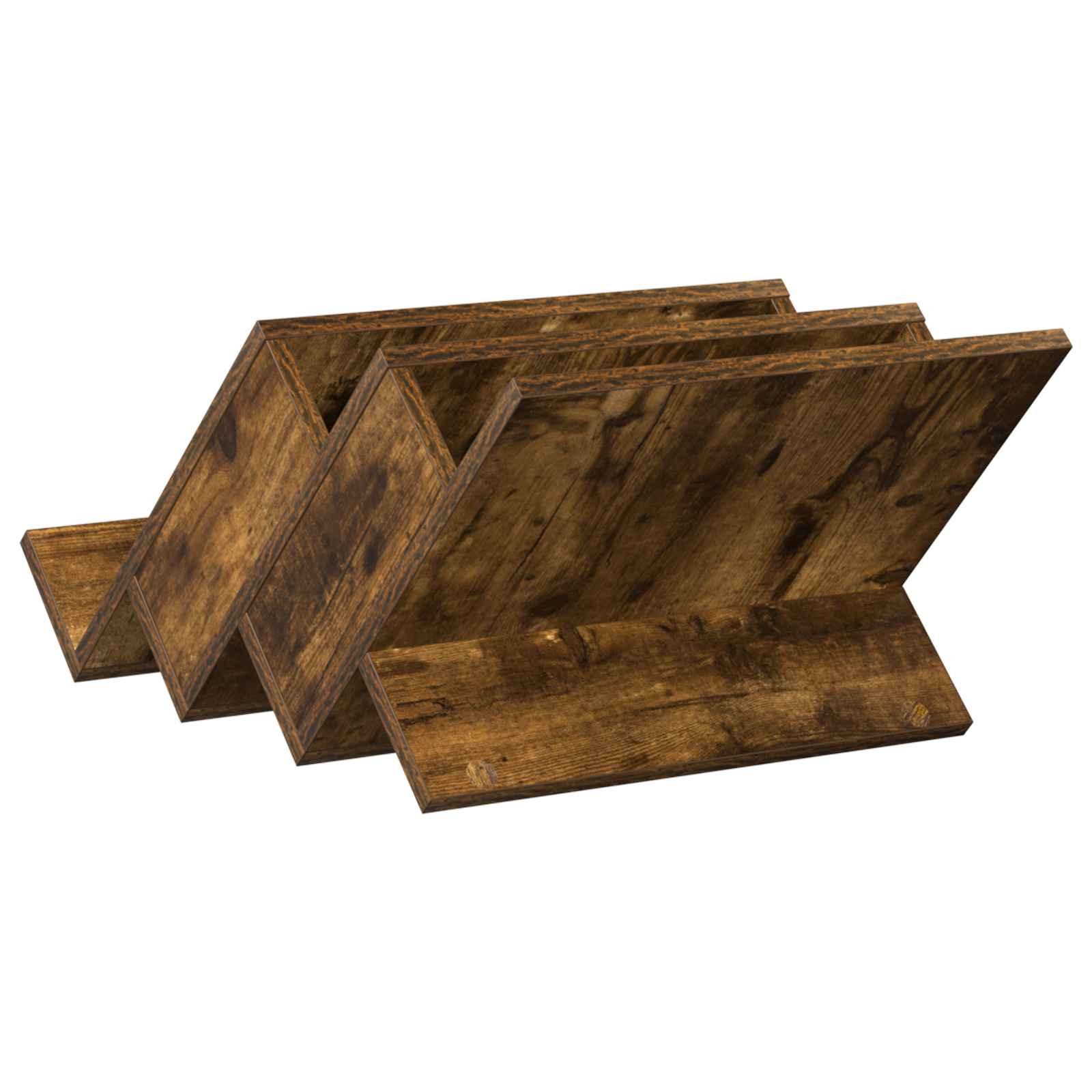 Scaffale per riviste Rovere fumé 53 x 40 x 28,5 cm | homemem39