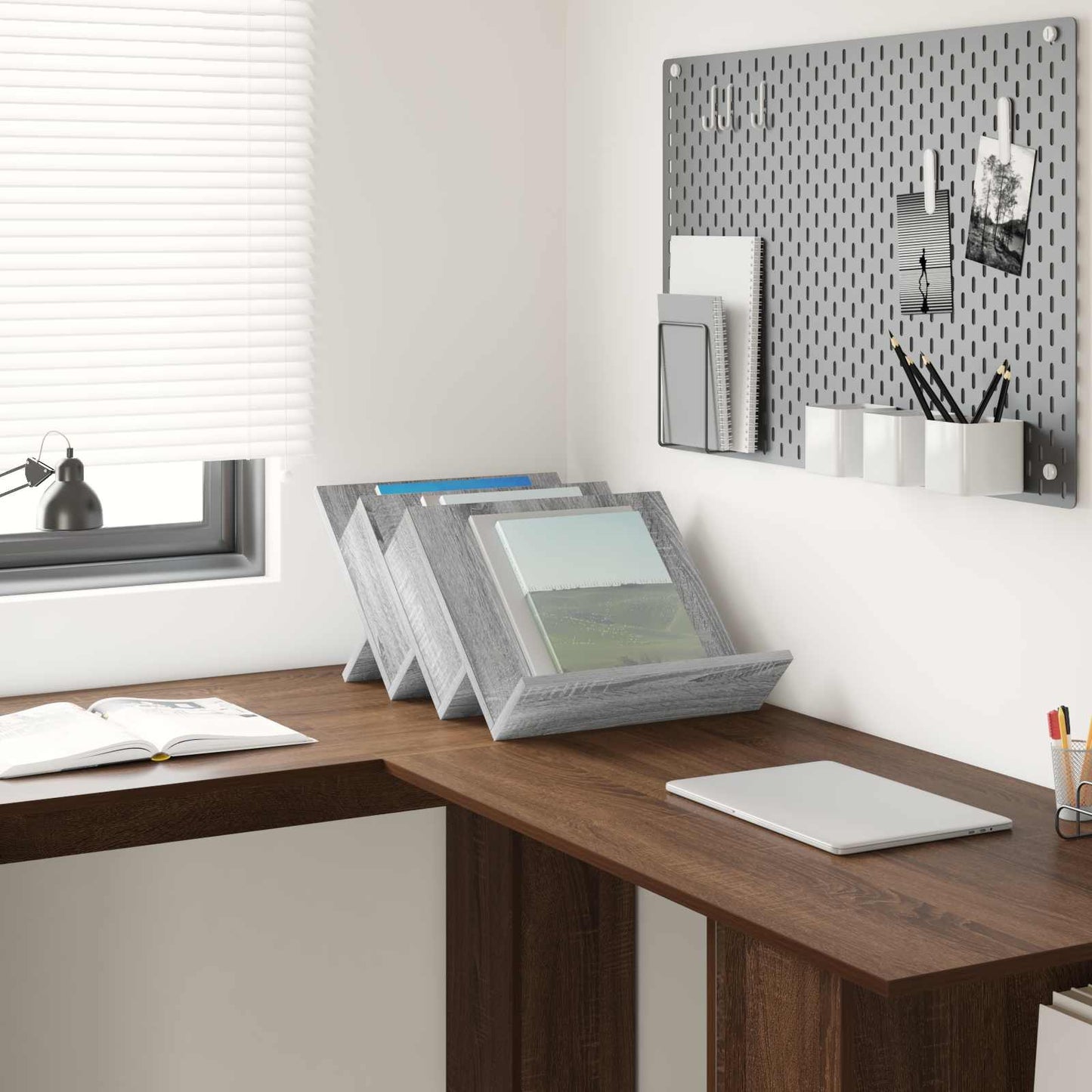 Scaffale per riviste Grigio Sonoma 53 x 40 x 28.5 cm