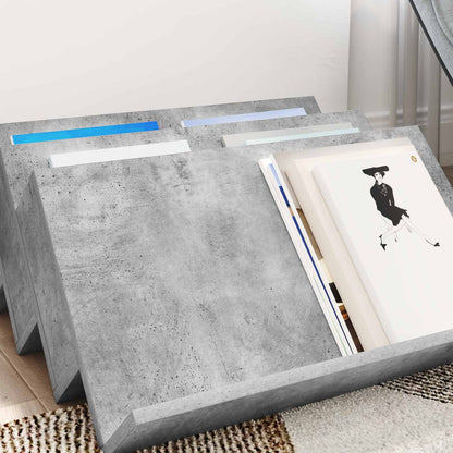 Scaffale per riviste Grigio Concretè 65 x 53 x 28,5 cm