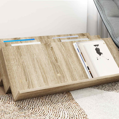 Scaffale per riviste Rovere Sonoma 90 x 53 x 28,5 cm