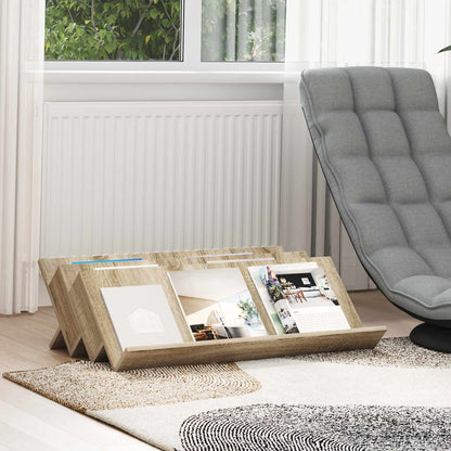 Scaffale per riviste Rovere Sonoma 90 x 53 x 28,5 cm