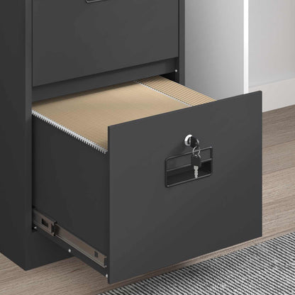 Armadio per File con cassetto 2 pcs Nero 44 x 50 x 139 cm | homemem39