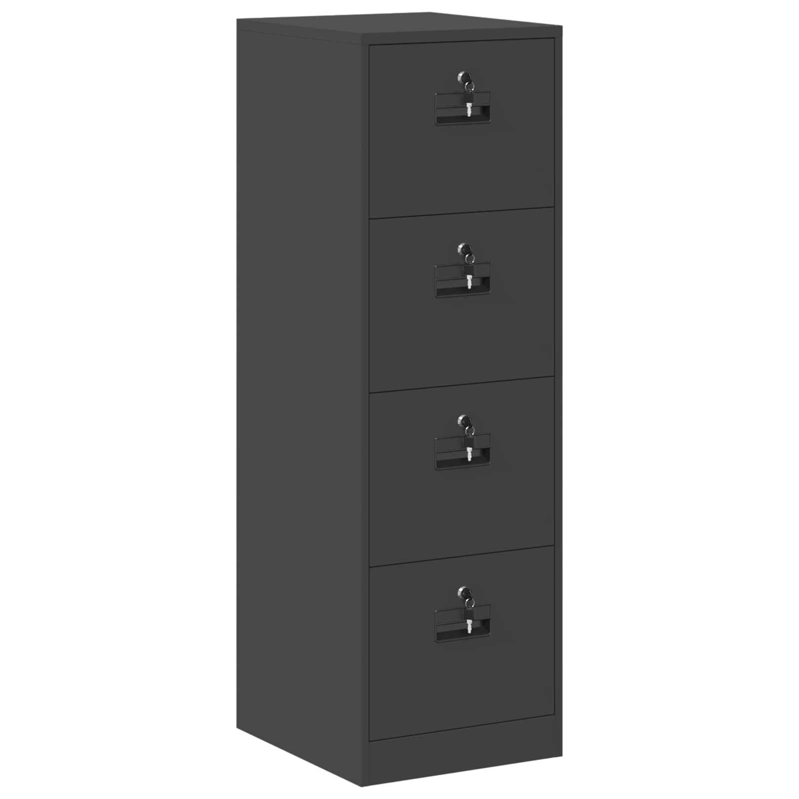 Armadio per File con cassetto 2 pcs Nero 44 x 50 x 139 cm | homemem39