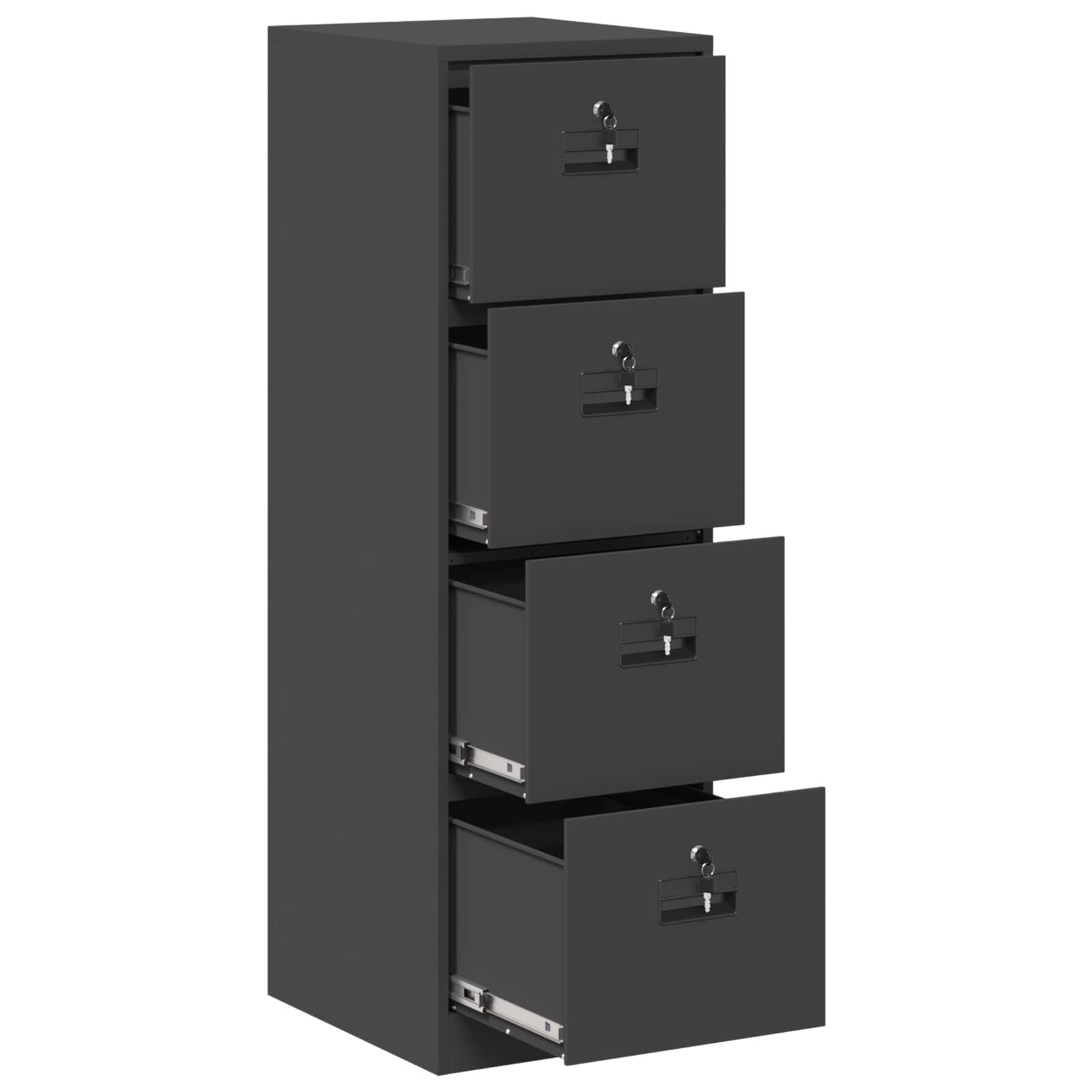 Armadio per File con cassetto 2 pcs Nero 44 x 50 x 139 cm | homemem39