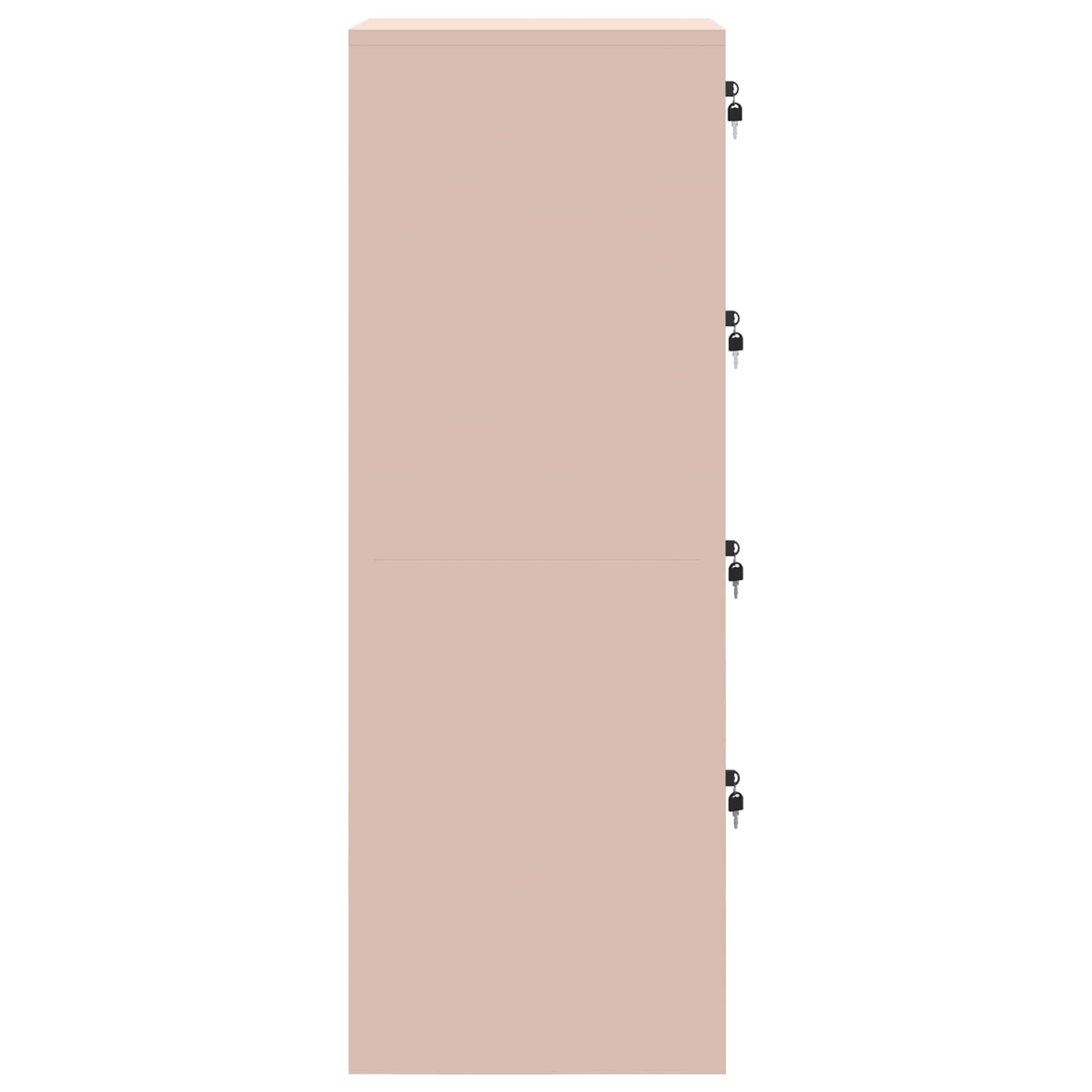 Armadio per File con cassetto 2 pcs Rosa 44 x 50 x 139 cm | homemem39