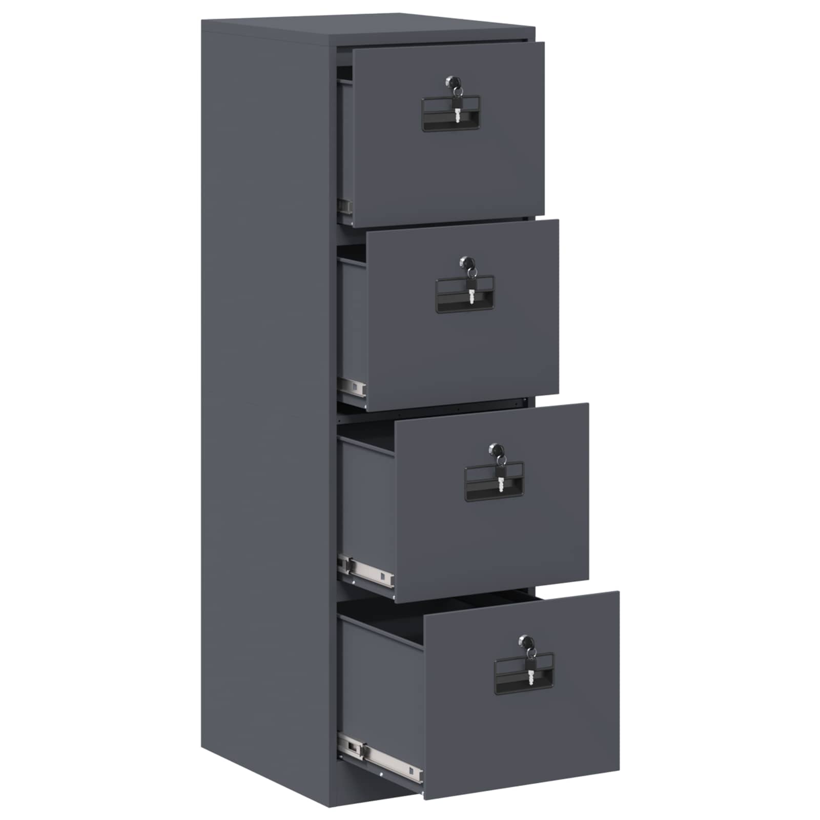 Armadio per File con cassetto 2 pcs Antracite 44 x 50 x 139 cm | homemem39