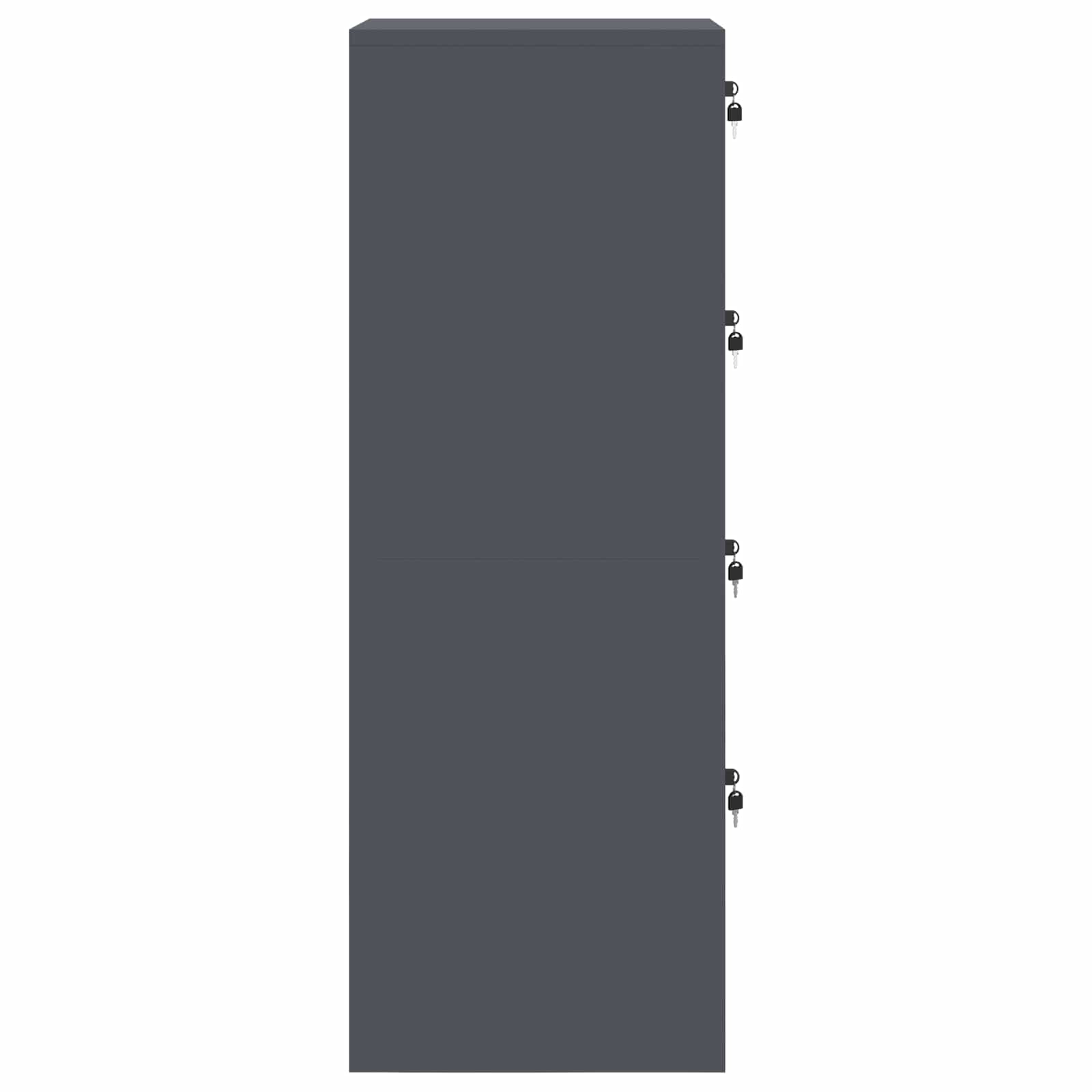 Armadio per File con cassetto 2 pcs Antracite 44 x 50 x 139 cm | homemem39
