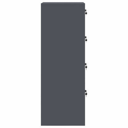 Armadio per File con cassetto 2 pcs Antracite 44 x 50 x 139 cm | homemem39