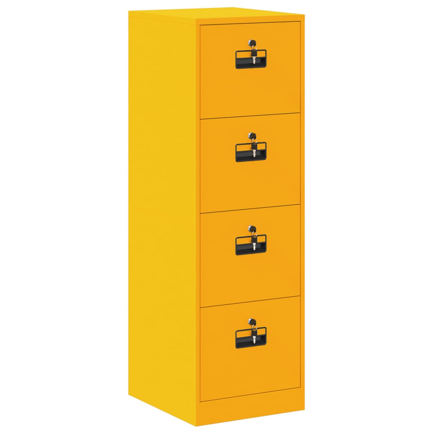 Armadio per File 2 pcs Giallo senape 44 x 50 x 139 cm