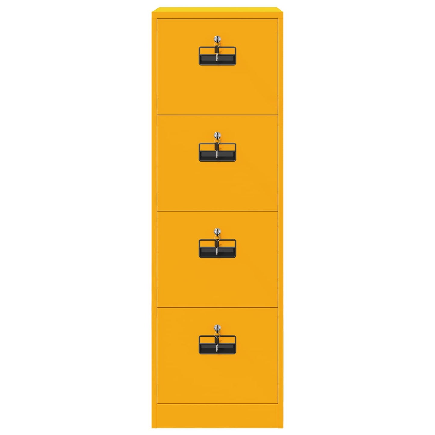 Armadio per File 2 pcs Giallo senape 44 x 50 x 139 cm