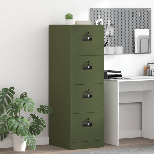 Armadio per File Geometrico 2 pcs Verde oliva 44 x 50 x 139 cm | homemem39