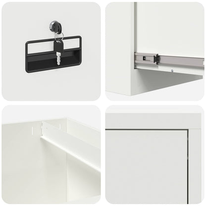 Armadio per File con cassetto 2 pcs Bianco 44 x 50 x 139 cm | homemem39