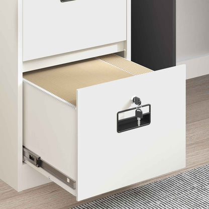 Armadio per File con cassetto 2 pcs Bianco 44 x 50 x 139 cm