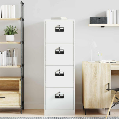 Armadio per File con cassetto 2 pcs Bianco 44 x 50 x 139 cm