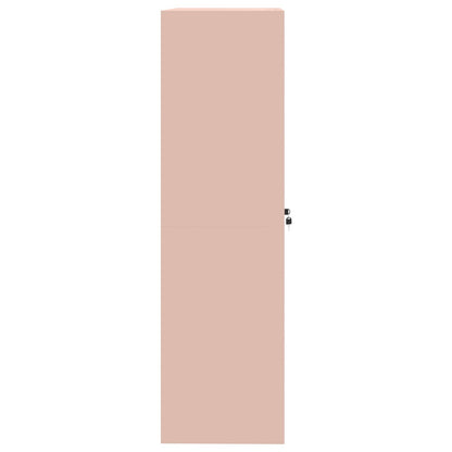 Armadio 2 pcs Rosa 90 x 40 x 140 cm Acciaio laminato a freddo