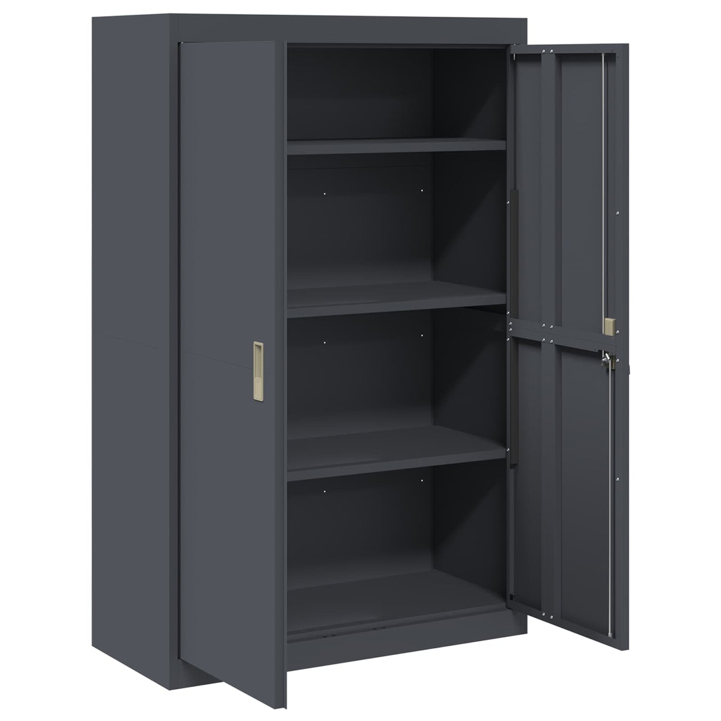 Armadio con archiviazione 2 pcs Antracite 90 x 40 x 140 cm