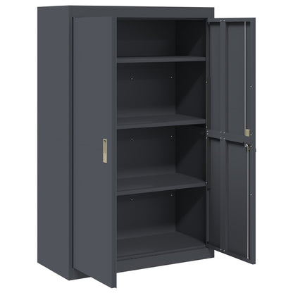 Armadio con archiviazione 2 pcs Antracite 90 x 40 x 140 cm