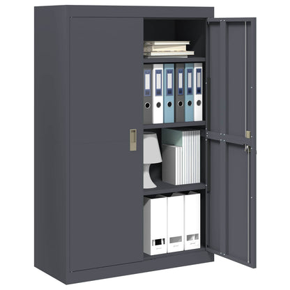 Armadio con archiviazione 2 pcs Antracite 90 x 40 x 140 cm