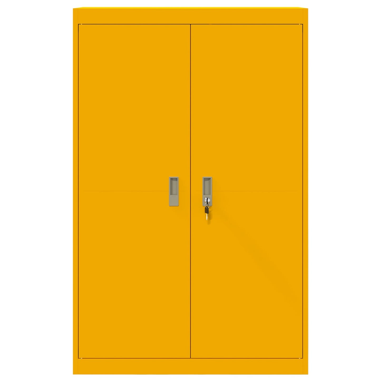 Armadio con archiviazione 2 pcs Giallo senape 90 x 40 x 140 cm