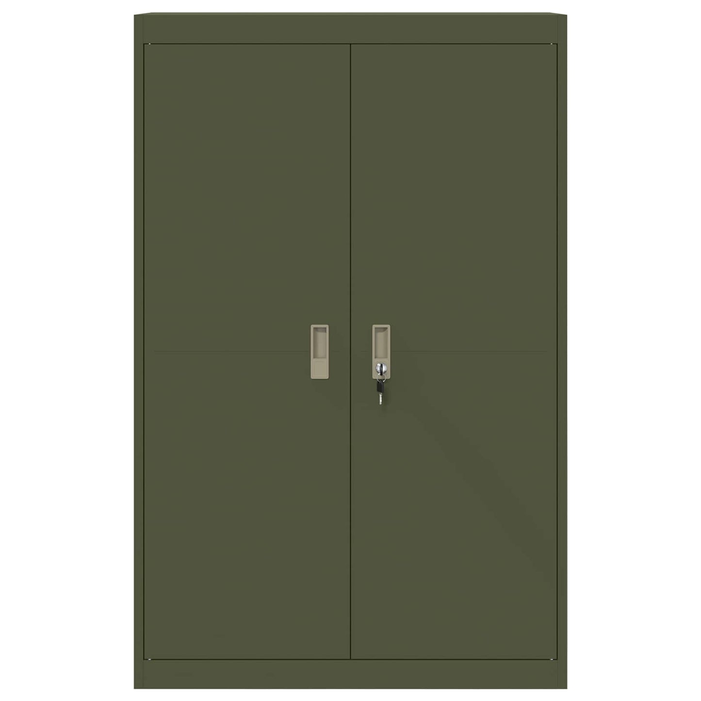 Armadio con archiviazione 2 pcs Verde oliva 90 x 40 x 140 cm